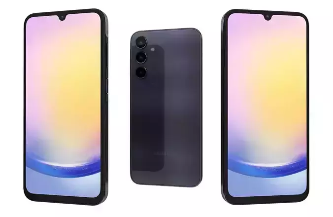 Samsung Galaxy A25 Black 3D model