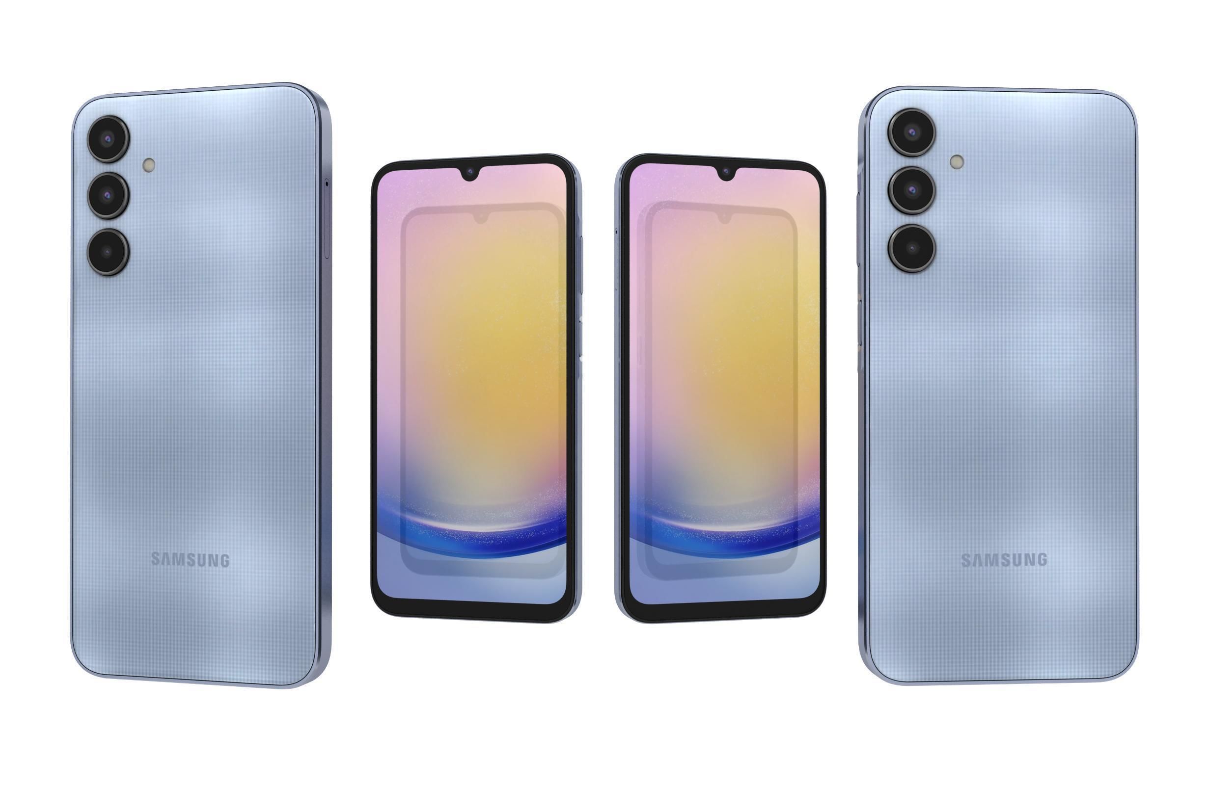 Samsung Galaxy A25 Blue 3D model_2