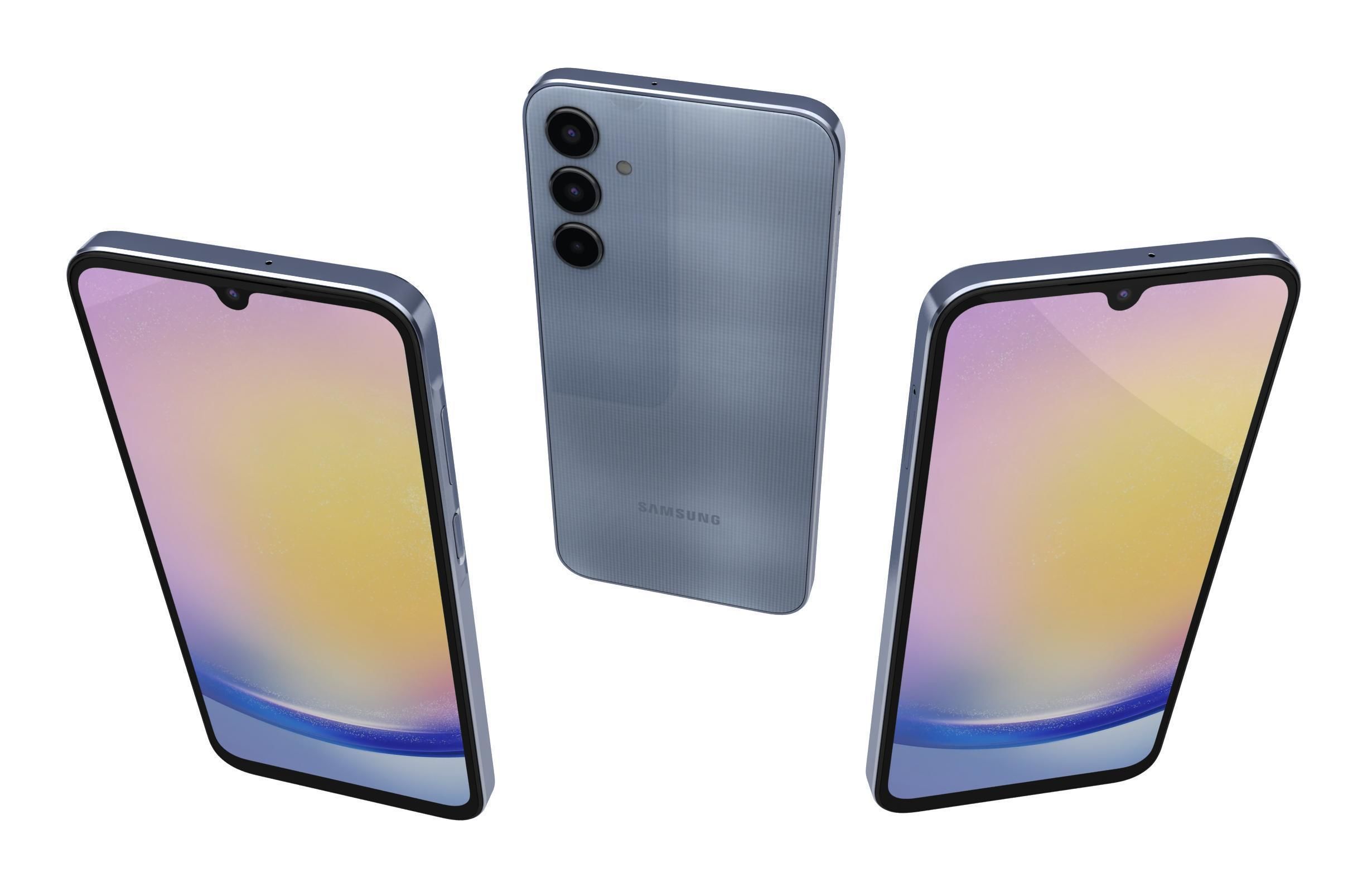 Samsung Galaxy A25 Blue 3D model_1