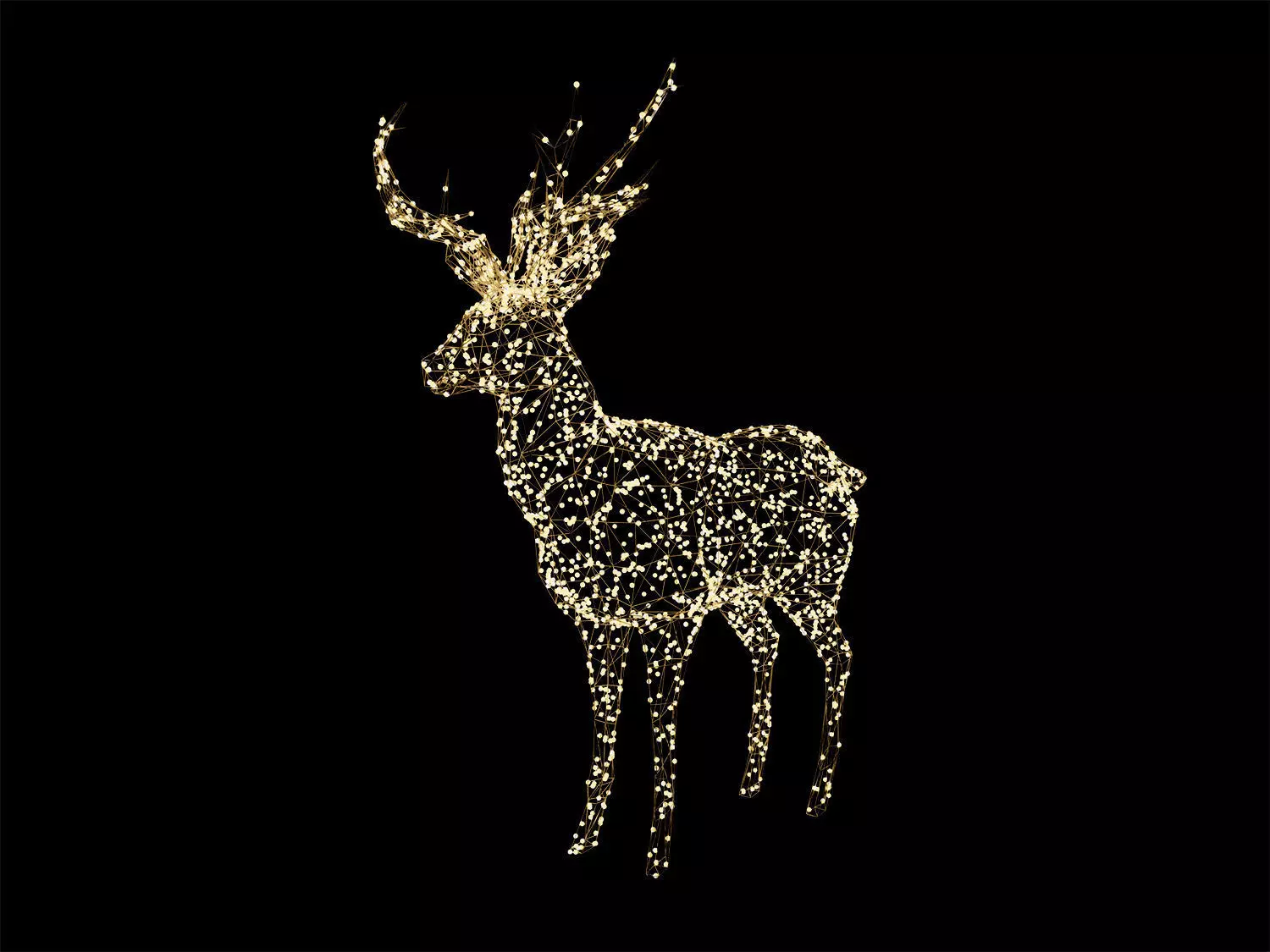 Christmas Deer 3D model_0