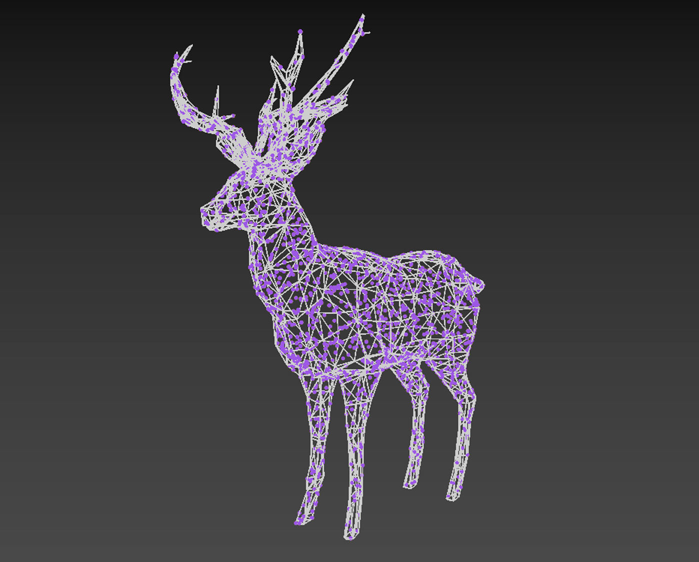 Christmas Deer 3D model_4