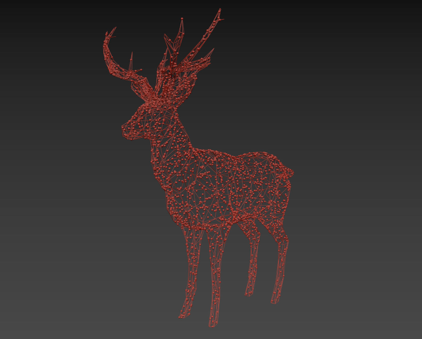 Christmas Deer 3D model_5