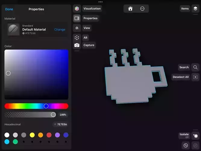 Simple coffee keychain
