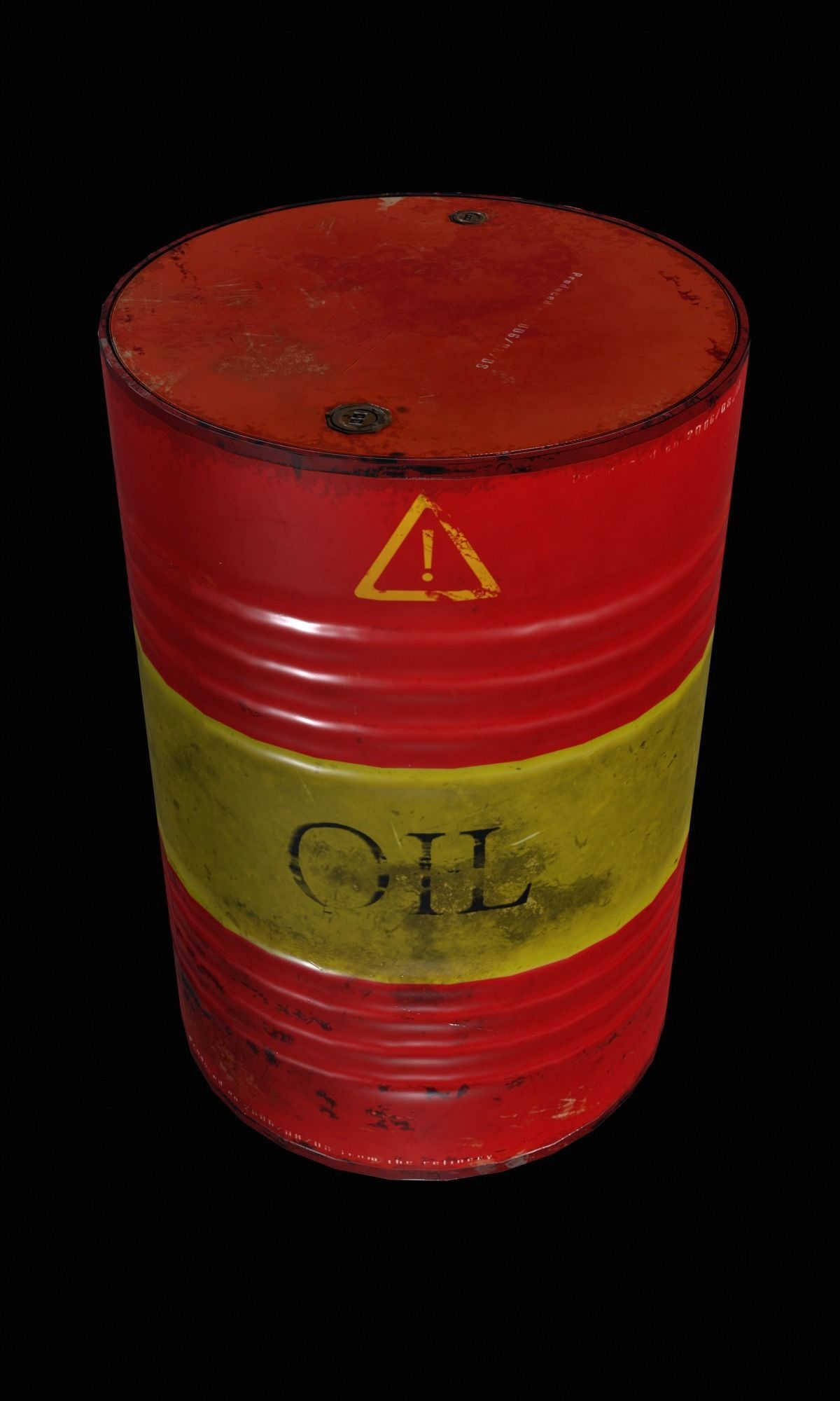 Barrel pbr Low-poly 3D model_4