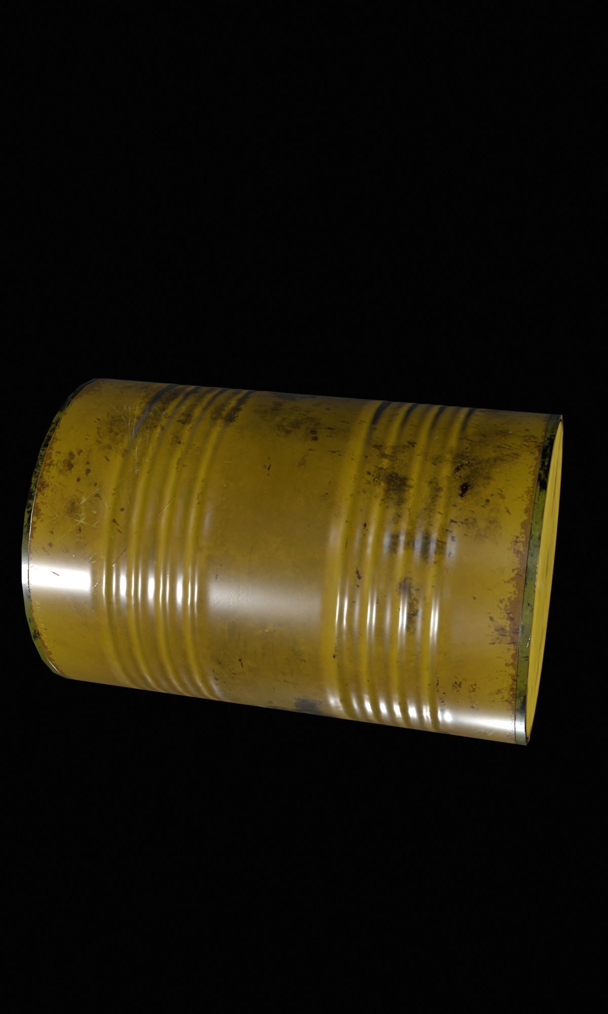 Barrel pbr Low-poly 3D model_8