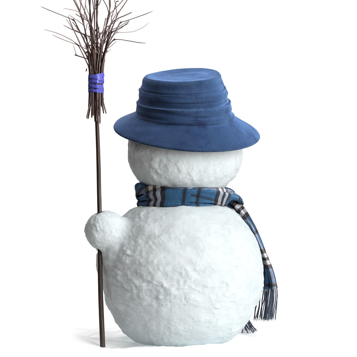 Snowman 3D model_3