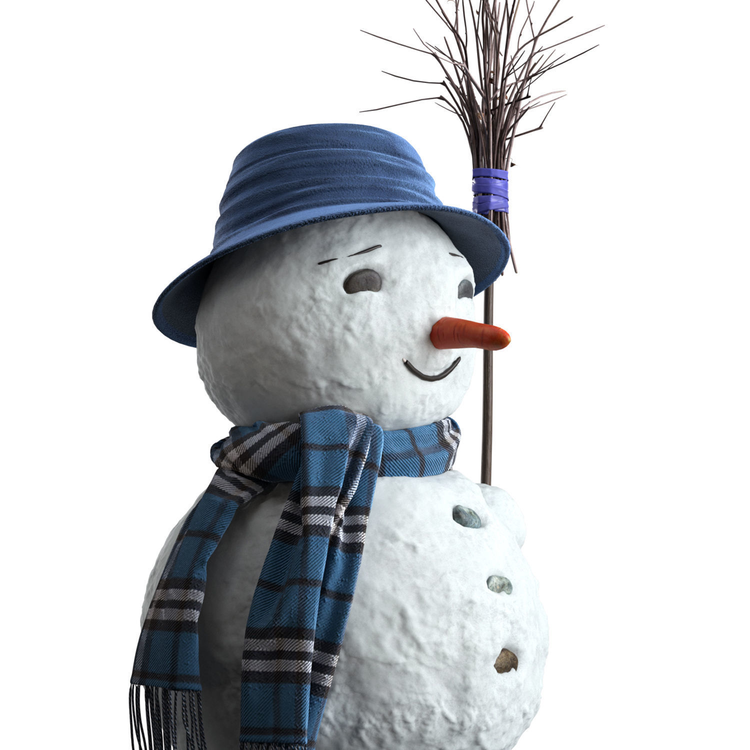 Snowman 3D model_1
