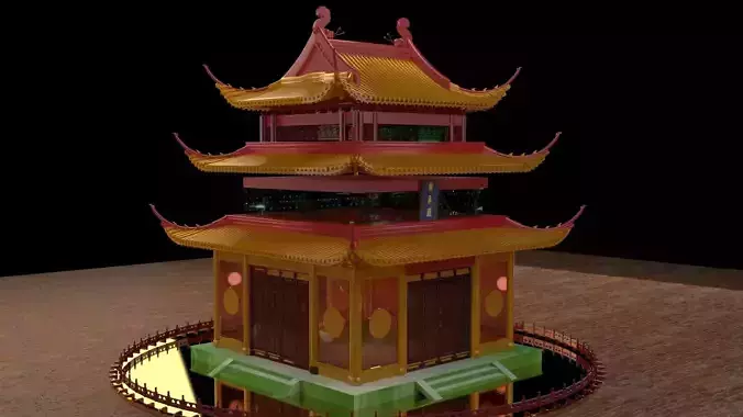 Chinese ancient house  3D model