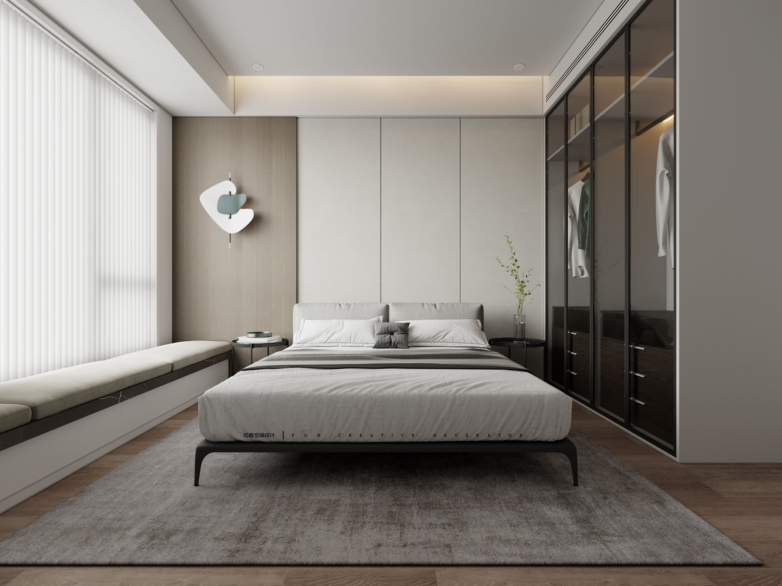 A Luxurious 3D Model of a Contemporary Living Space with CAD 3D model_1