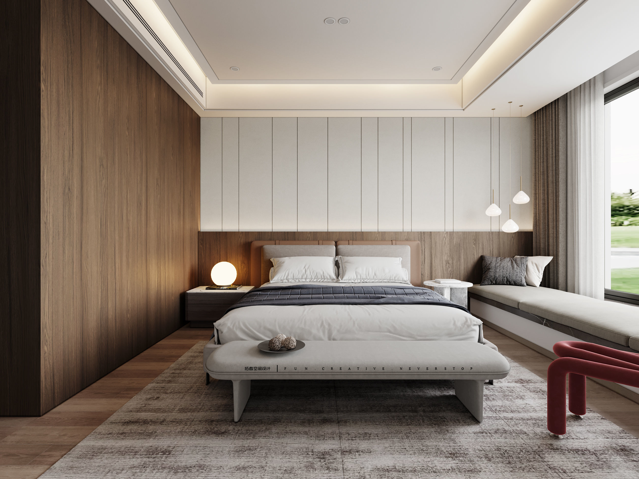 A Luxurious 3D Model of a Contemporary Living Space with CAD 3D model_5