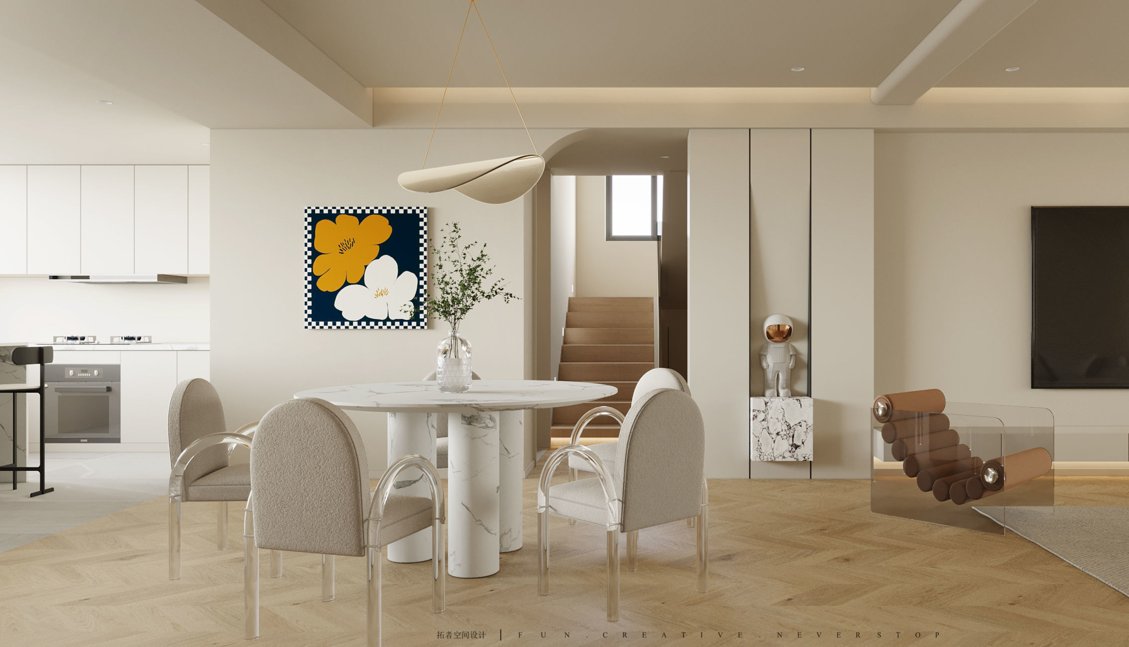 A Luxurious 3D Model of a Contemporary Living Space with CAD 3D model_4