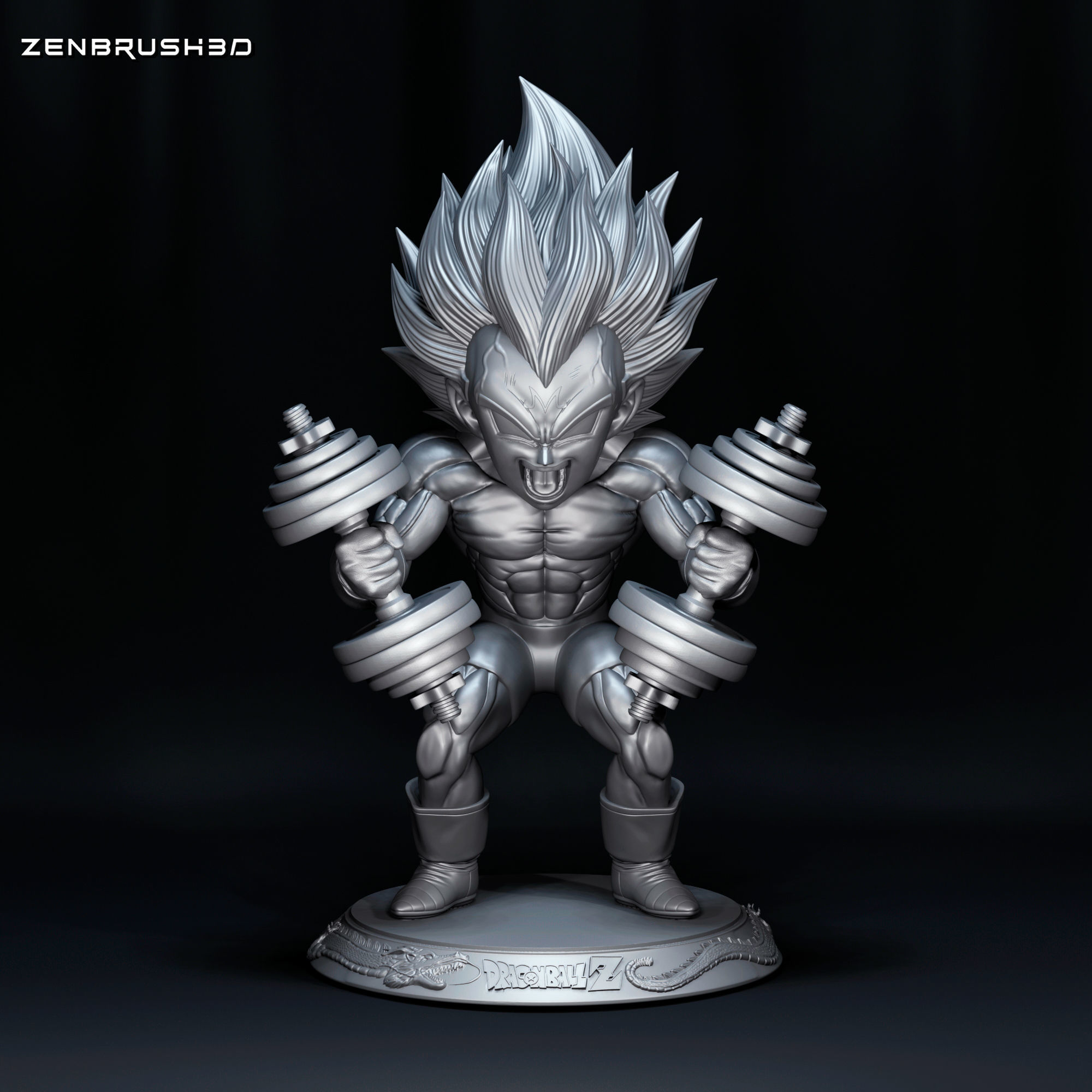 VEGETA SAYAN GYM - DUO PACK 3D PRINTING STL MODEL 3D print model_6