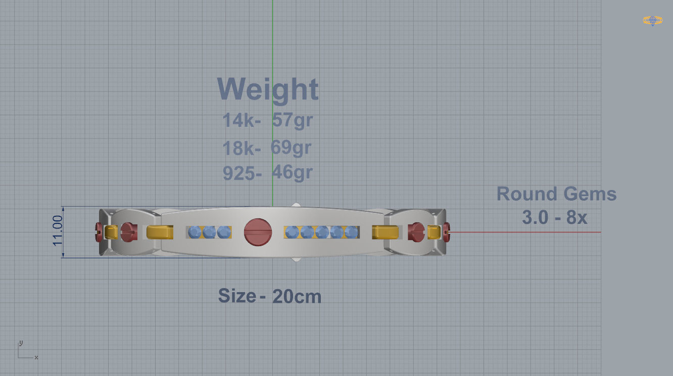 Bracelet 16 3D print model_5