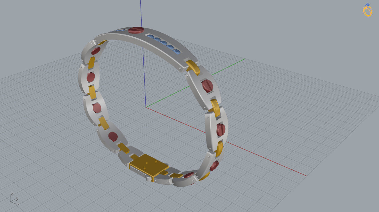 Bracelet 16 3D print model_12