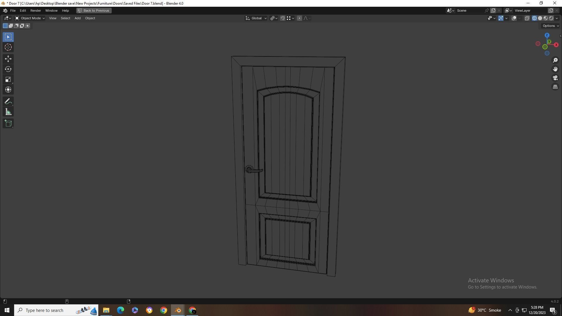 Doors Collection - 10 Doors Low-poly 3D model_25