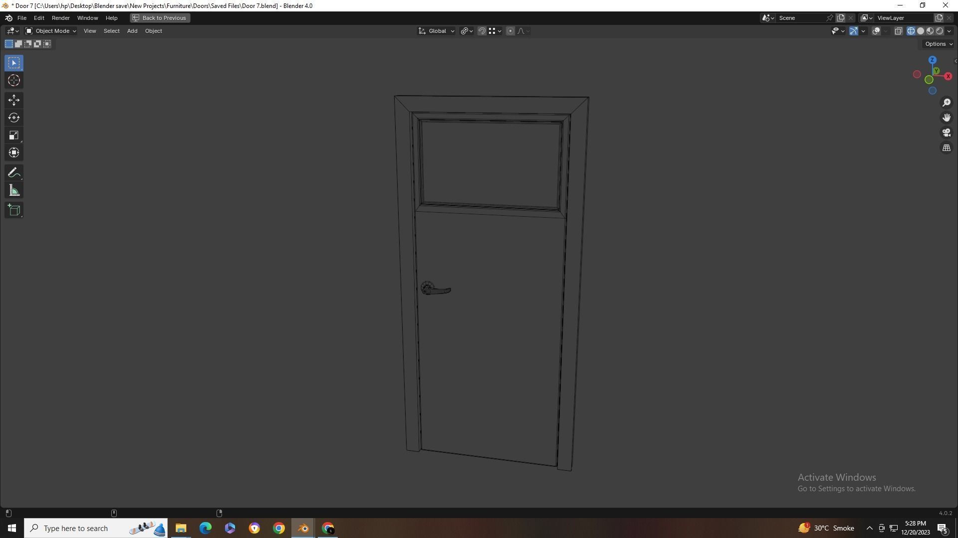 Doors Collection - 10 Doors Low-poly 3D model_19