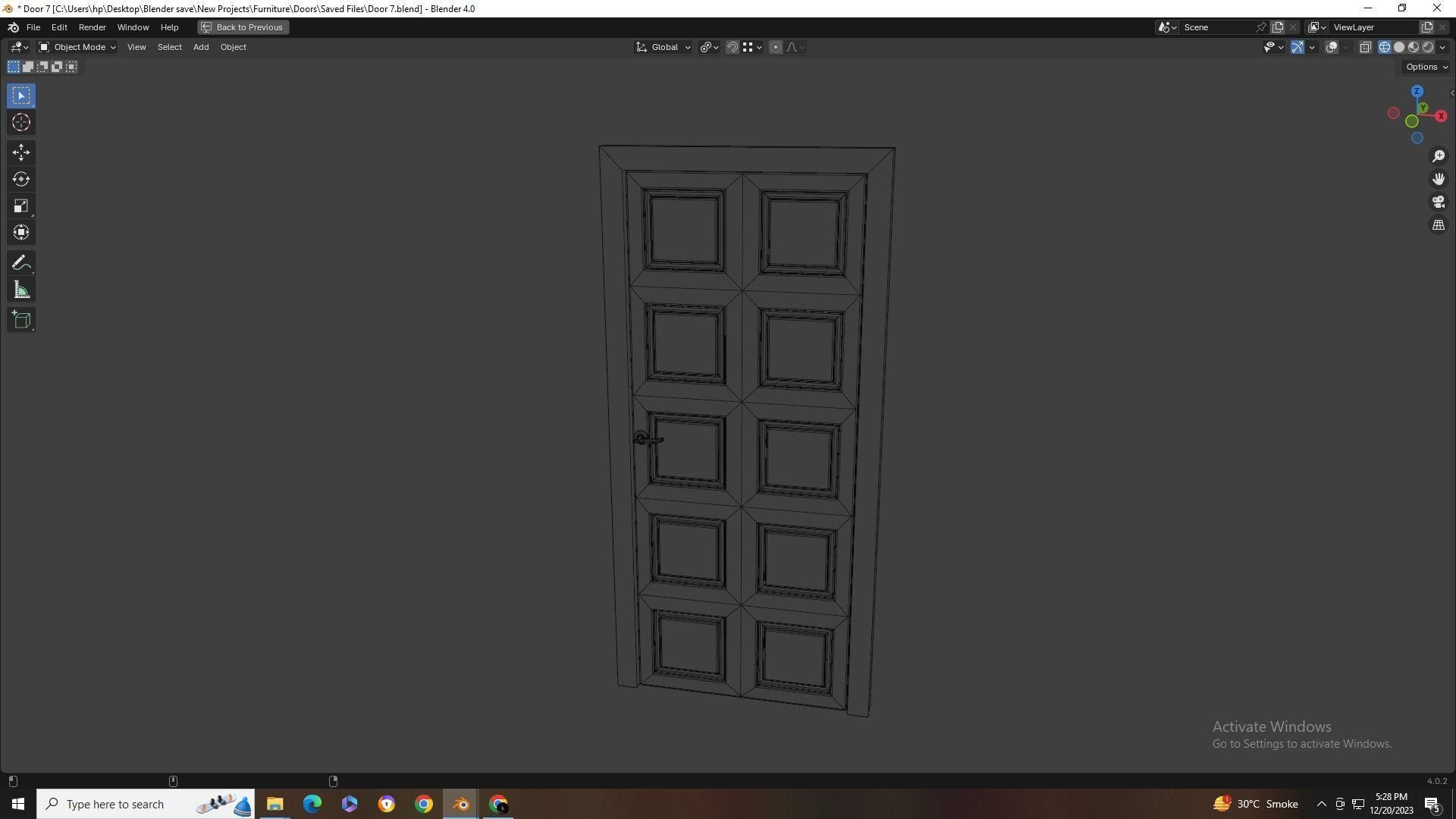 Doors Collection - 10 Doors Low-poly 3D model_7