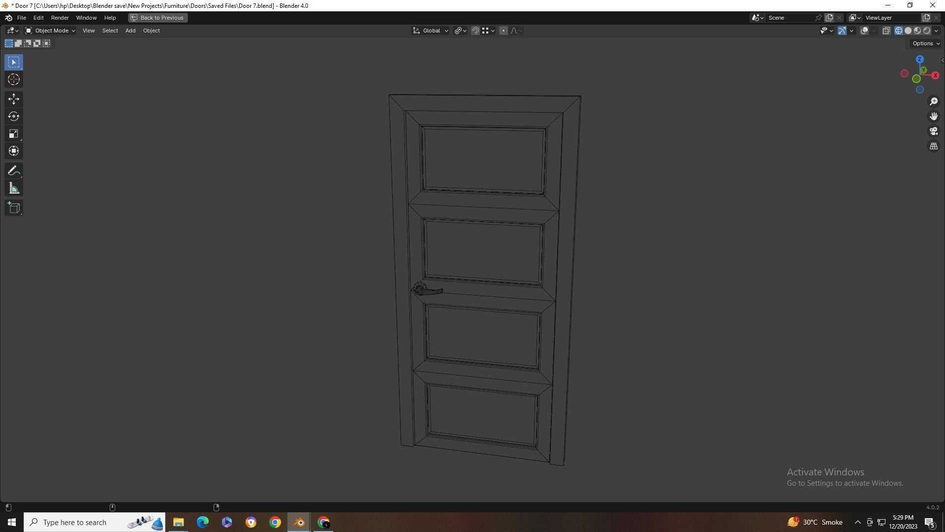 Doors Collection - 10 Doors Low-poly 3D model_31