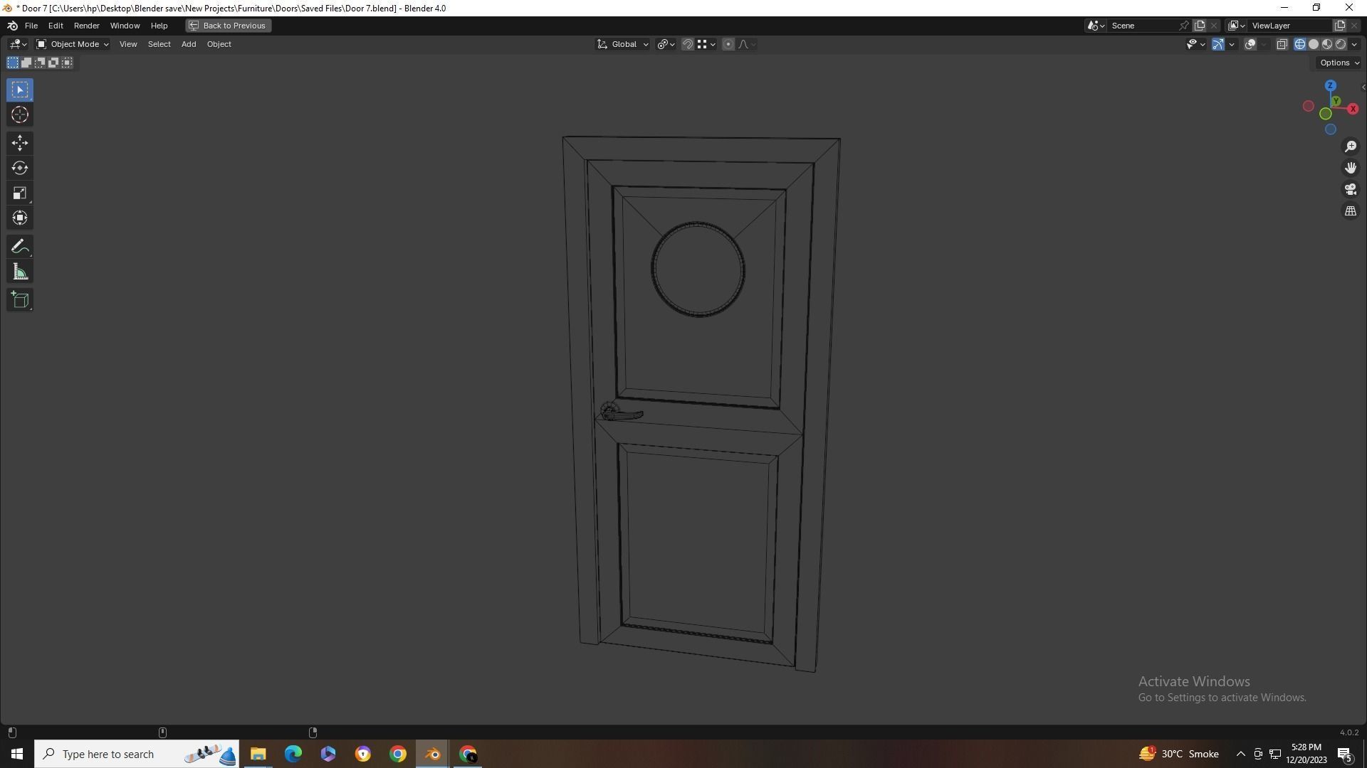 Doors Collection - 10 Doors Low-poly 3D model_13