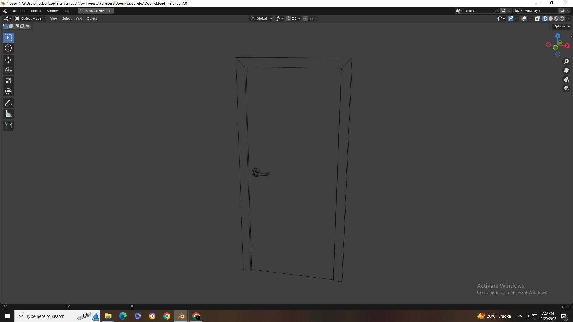 Doors Collection - 10 Doors Low-poly 3D model_4