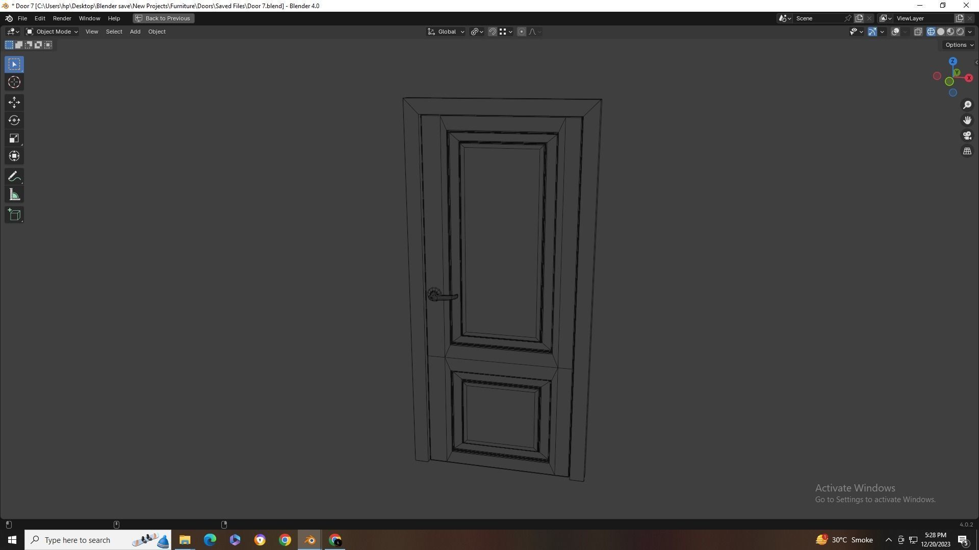 Doors Collection - 10 Doors Low-poly 3D model_22