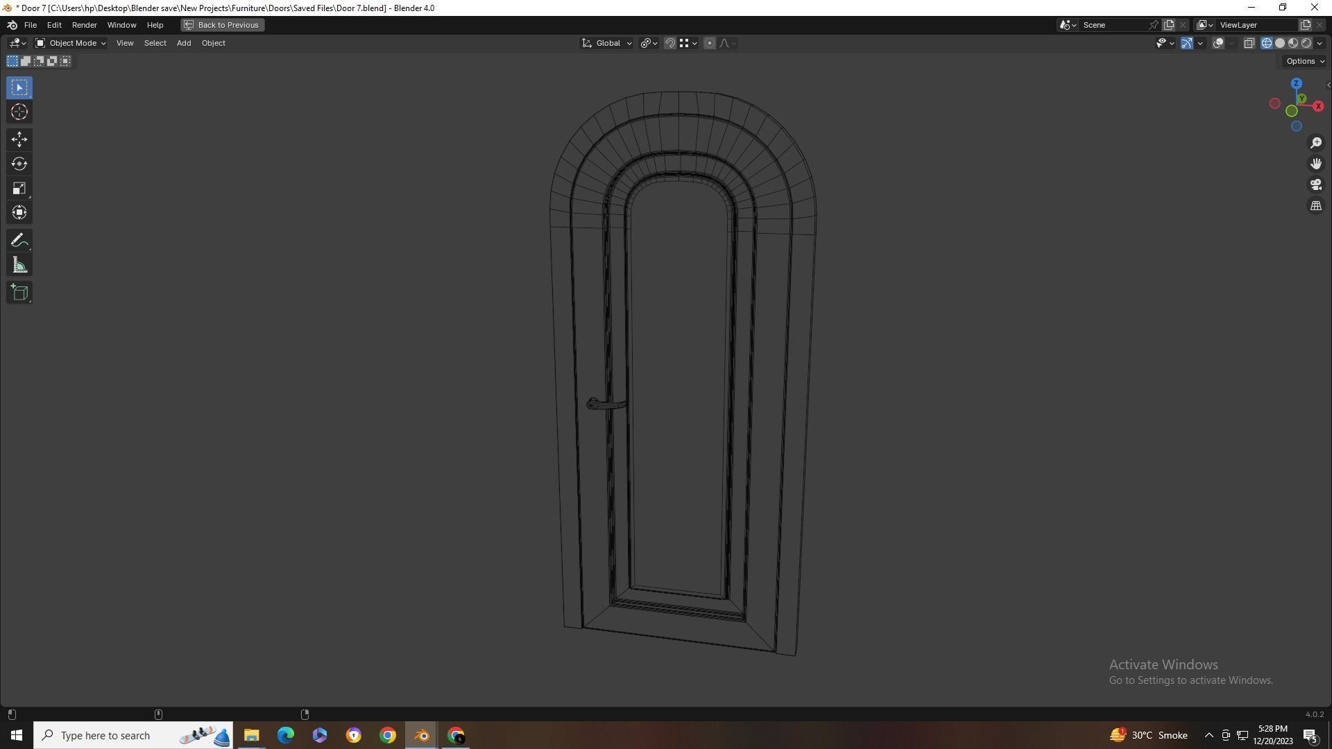 Doors Collection - 10 Doors Low-poly 3D model_28
