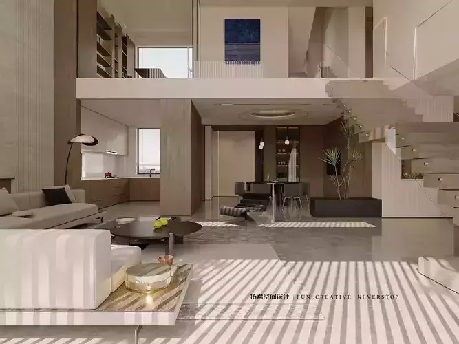 Luxury Modern Villa 3D Model and CAD Plans