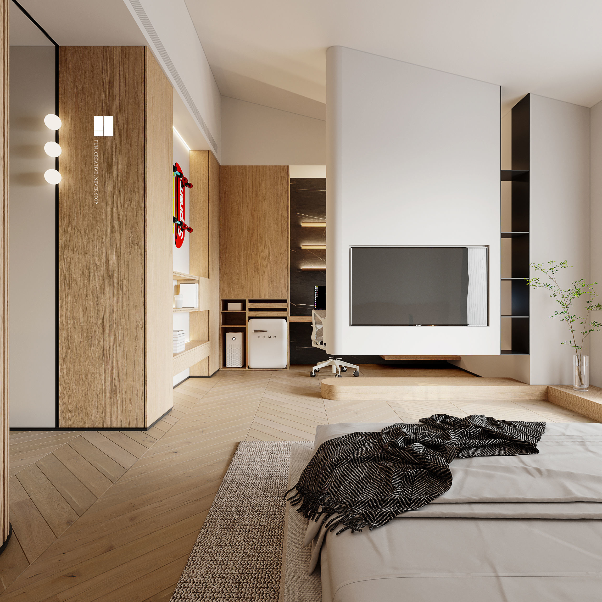 Modern Luxury Villa 3D Model and CAD Plans 3D model_10