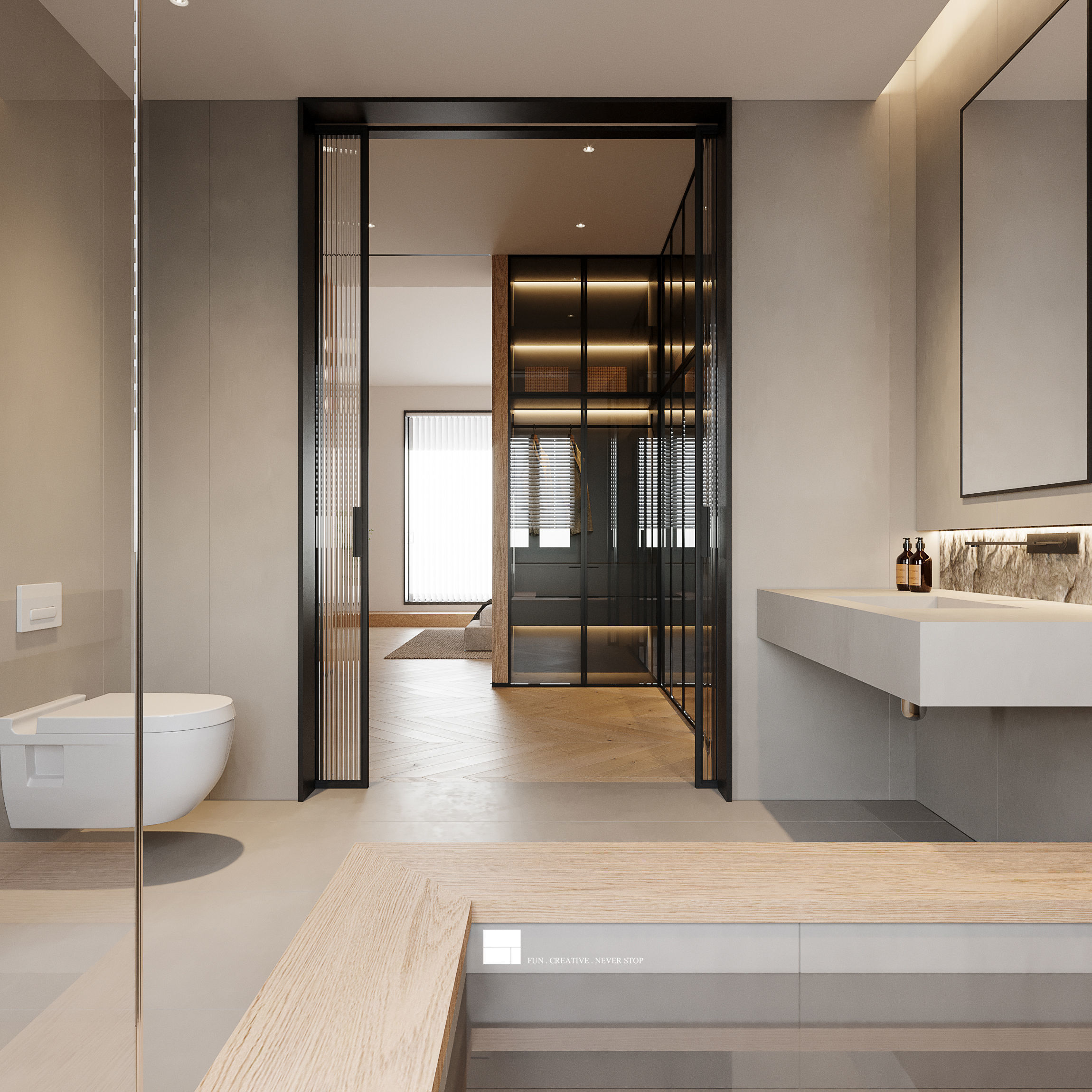 Modern Luxury Villa 3D Model and CAD Plans 3D model_8