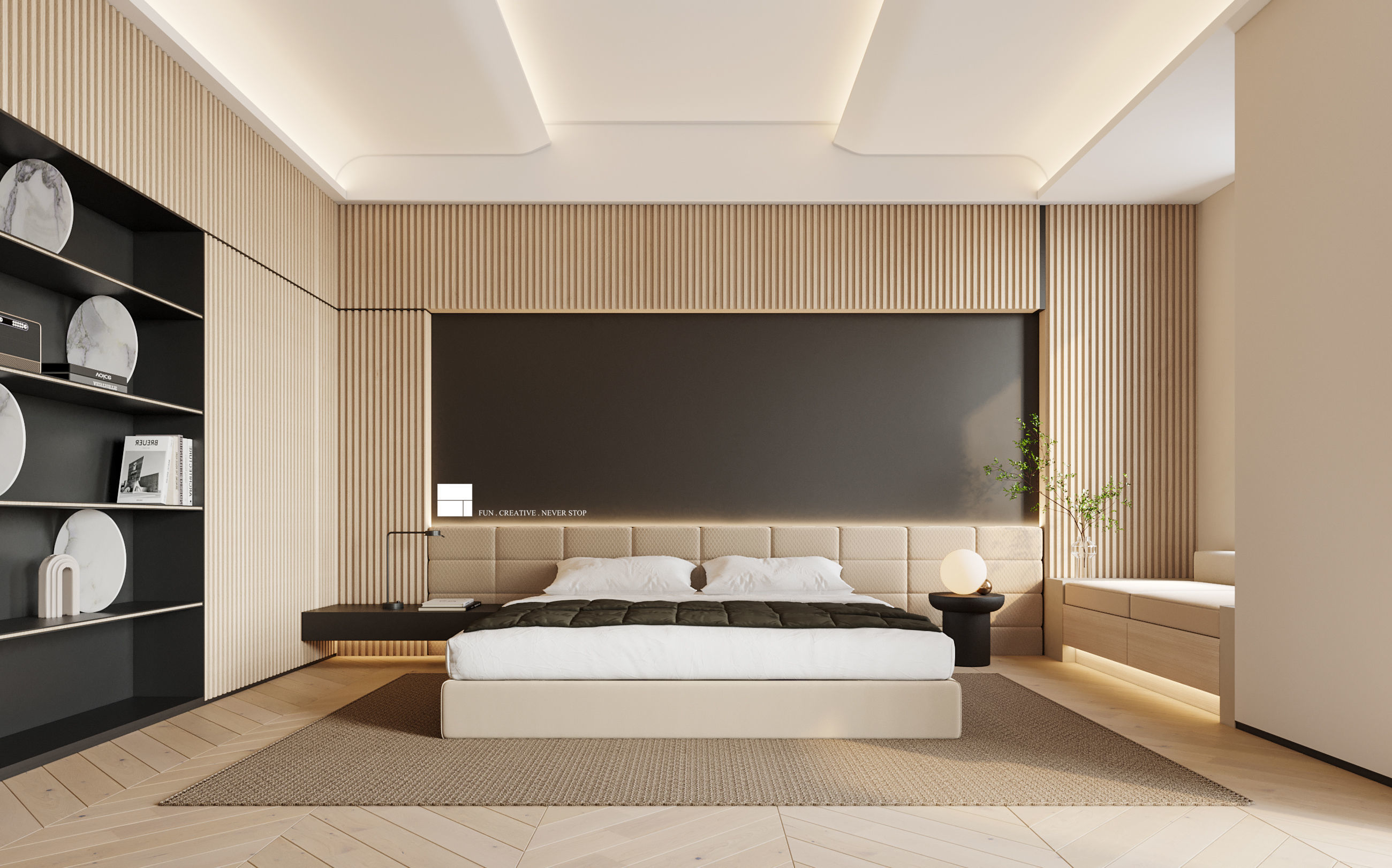 Modern Luxury Villa 3D Model and CAD Plans 3D model_14