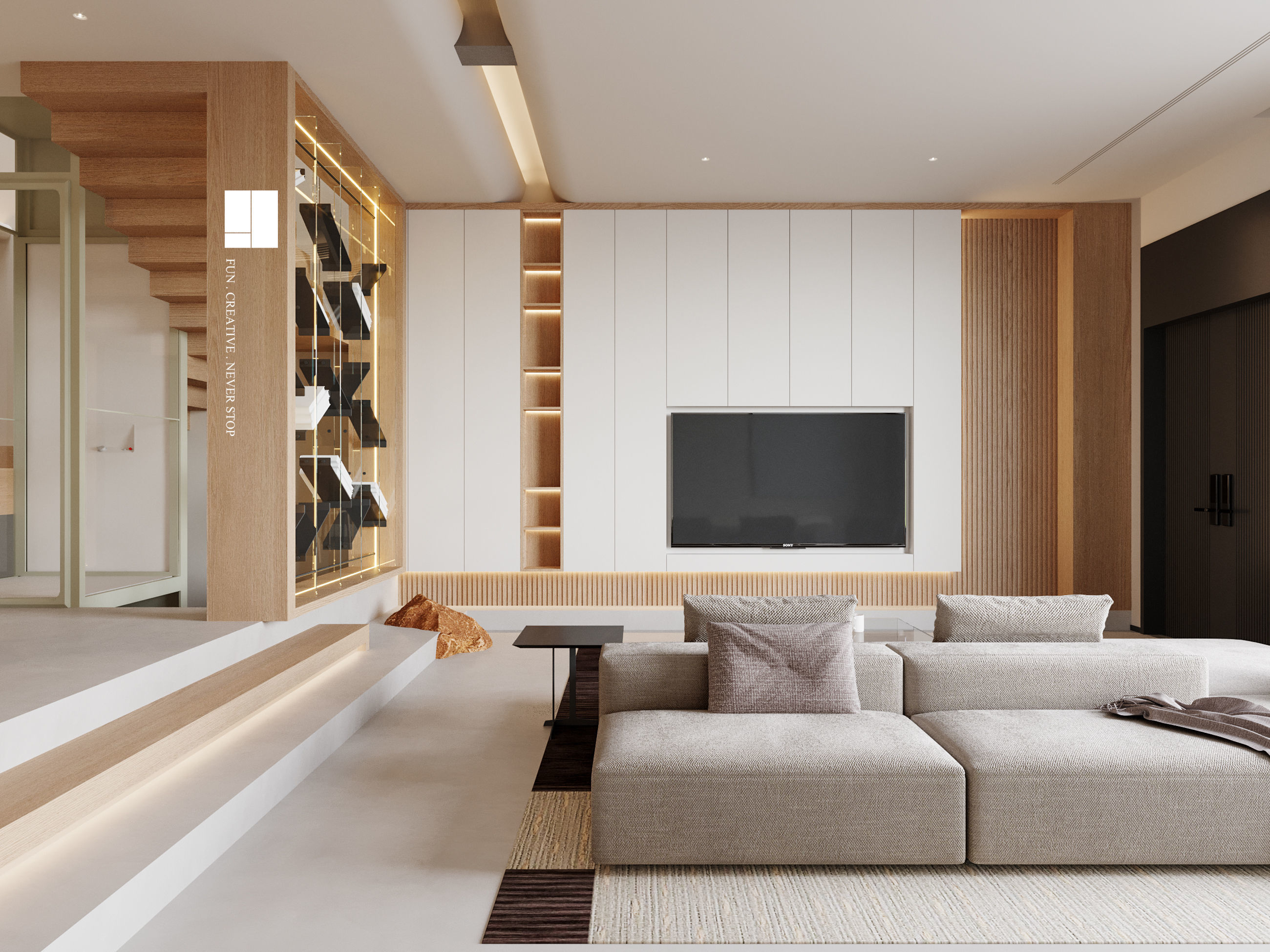 Modern Luxury Villa 3D Model and CAD Plans 3D model_11