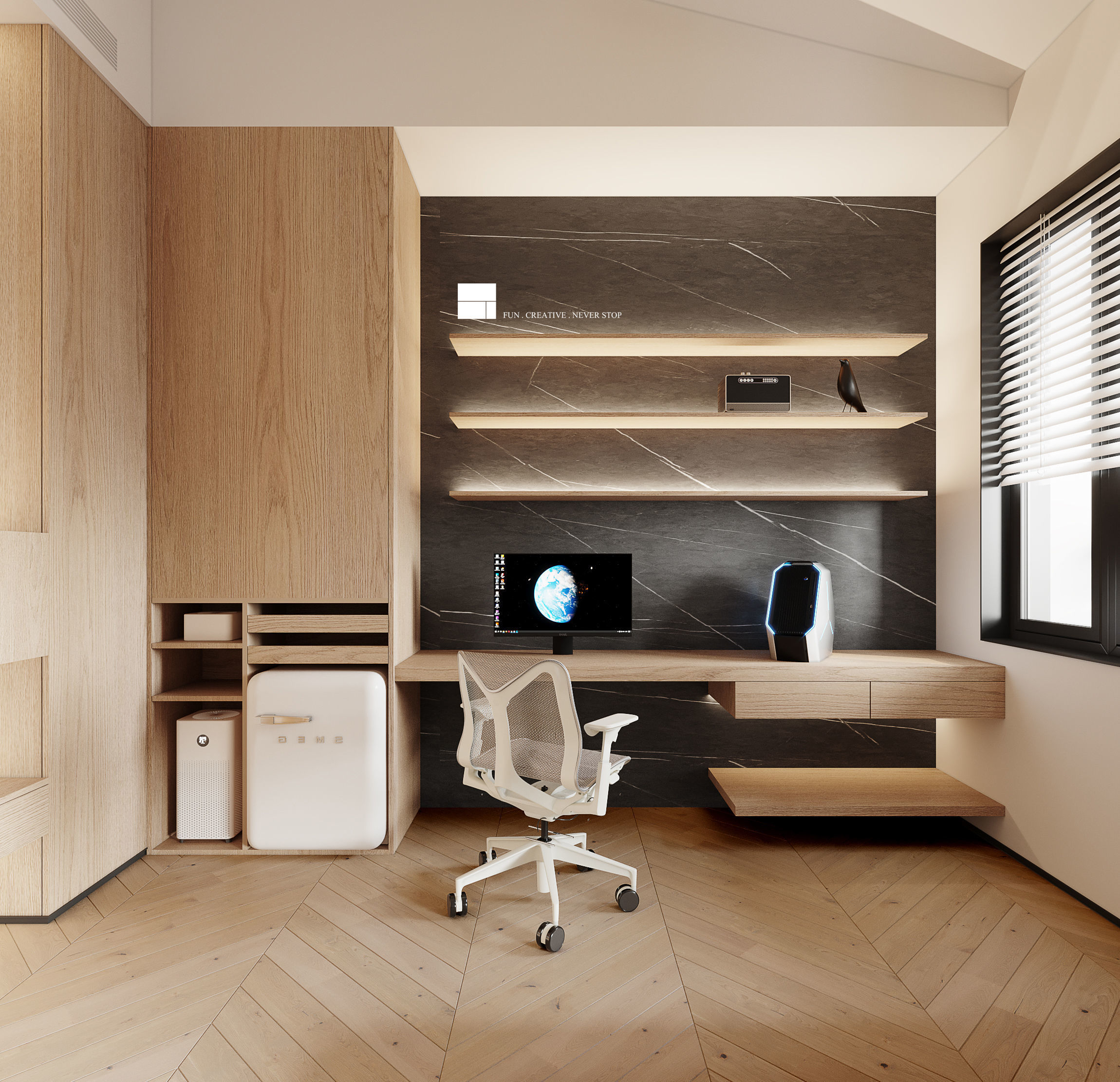 Modern Luxury Villa 3D Model and CAD Plans 3D model_9