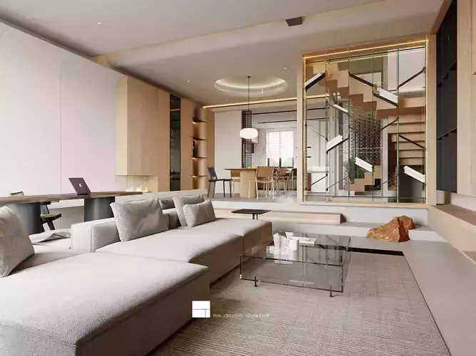 Modern Luxury Villa 3D Model and CAD Plans