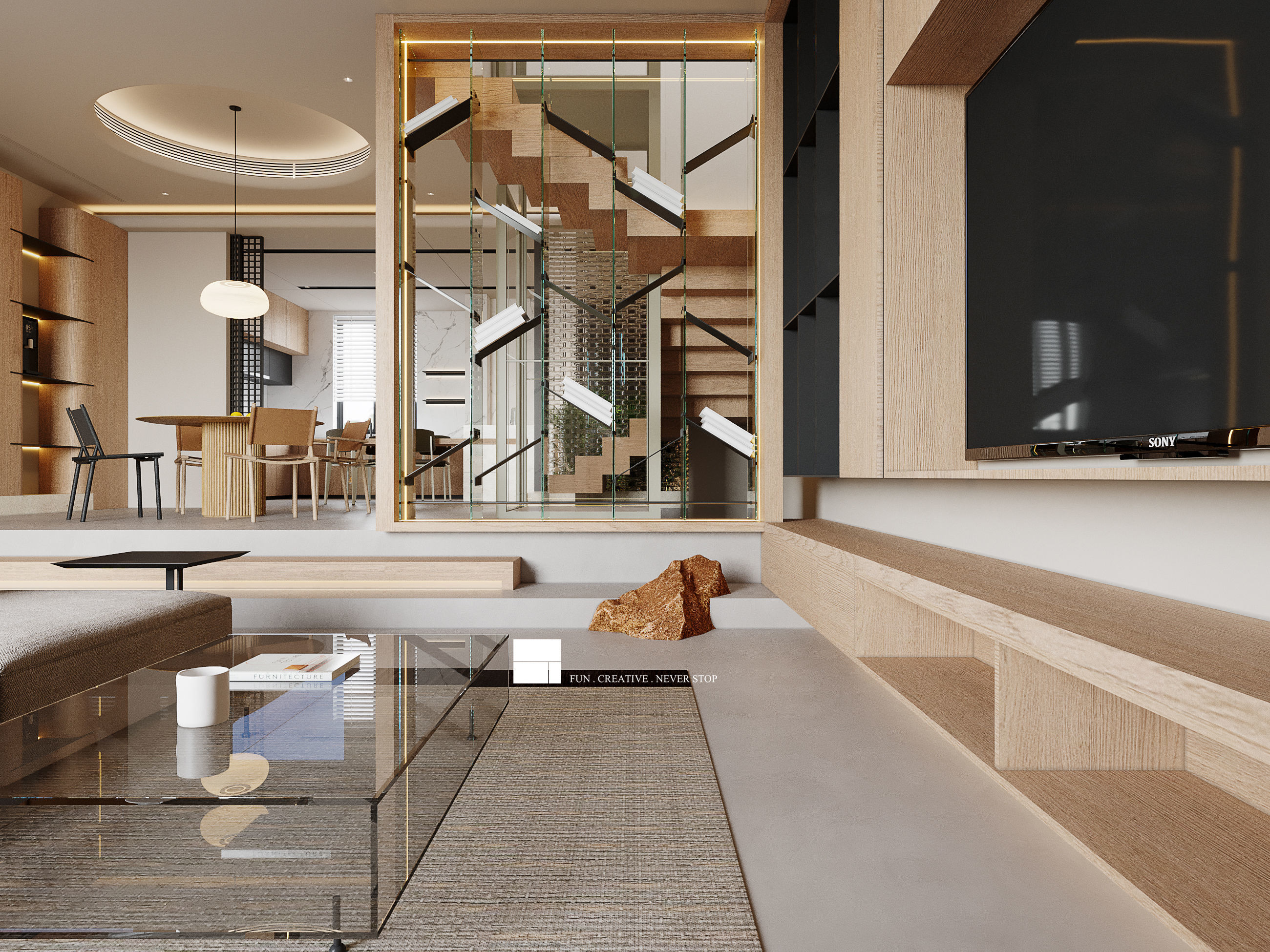 Modern Luxury Villa 3D Model and CAD Plans 3D model_21