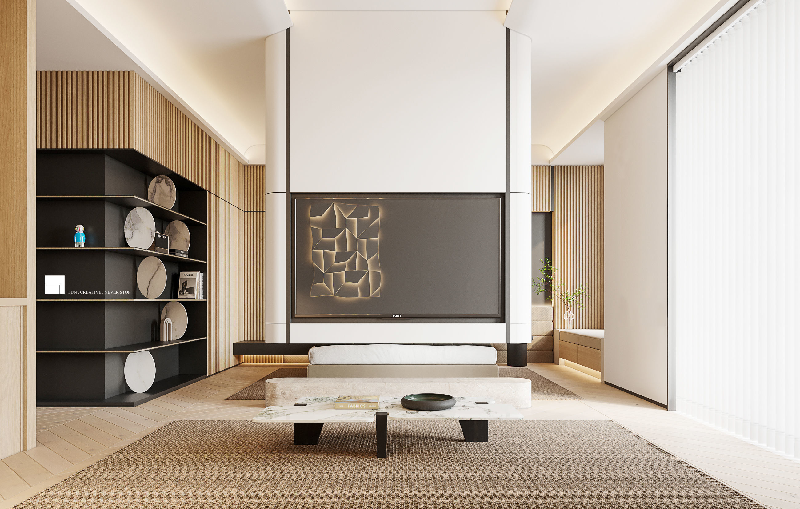 Modern Luxury Villa 3D Model and CAD Plans 3D model_18