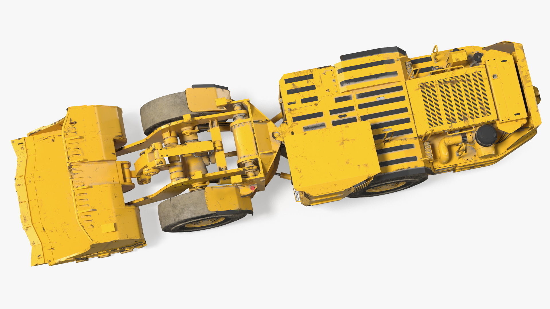 Mining Loader Dirty Rigged for Cinema 4D 3D model_18