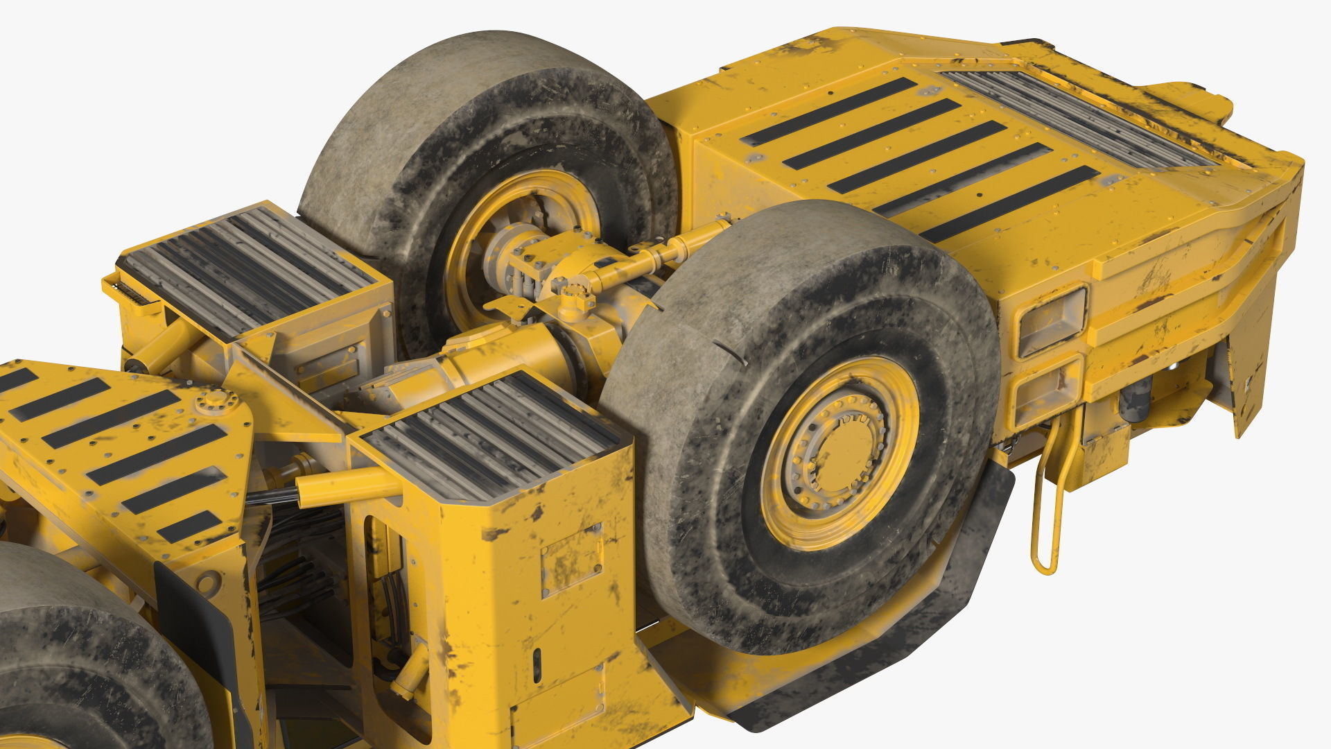 Mining Loader Dirty Rigged for Cinema 4D 3D model_20