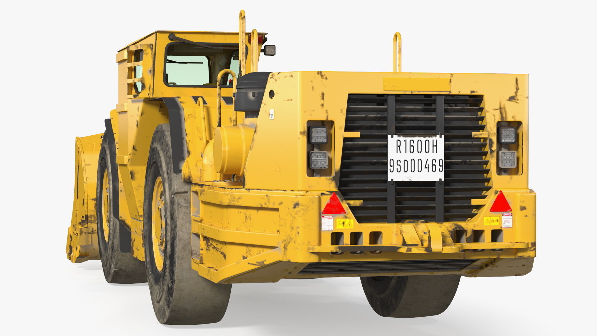 Mining Loader Dirty Rigged for Cinema 4D 3D model_16