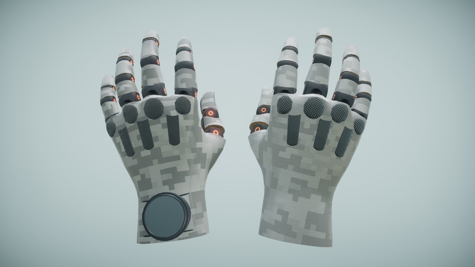 Sci Fi VR Hand 2 Low-poly 3D model_11
