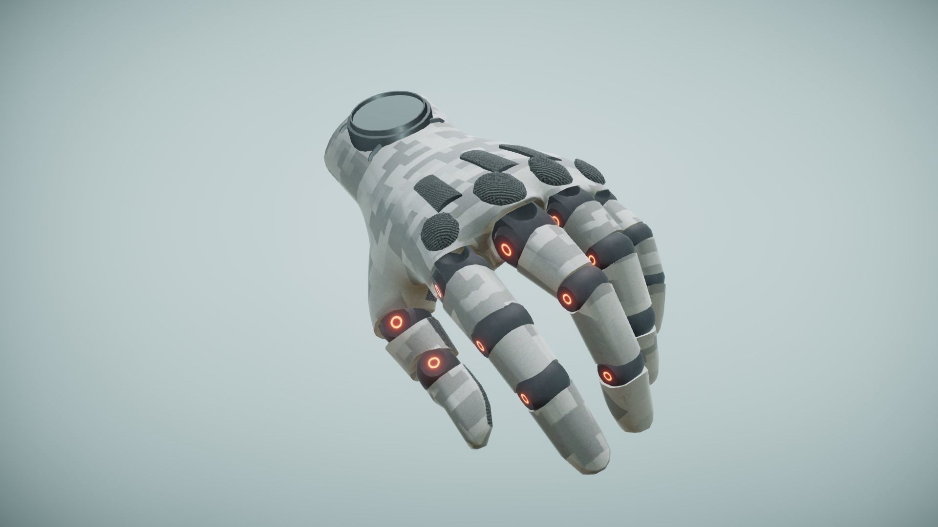 Sci Fi VR Hand 2 Low-poly 3D model_6