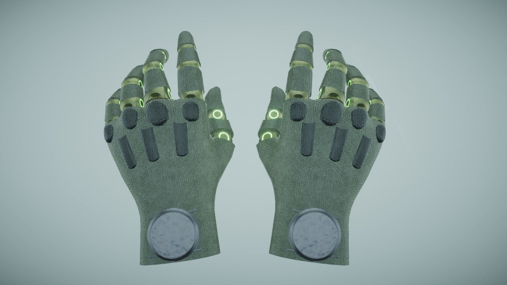 Sci Fi VR Hand 2 Low-poly 3D model_1