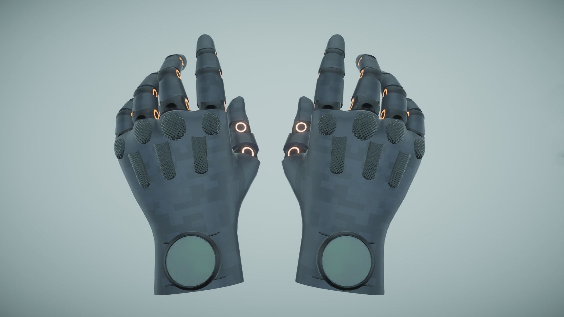 Sci Fi VR Hand 2 Low-poly 3D model_2