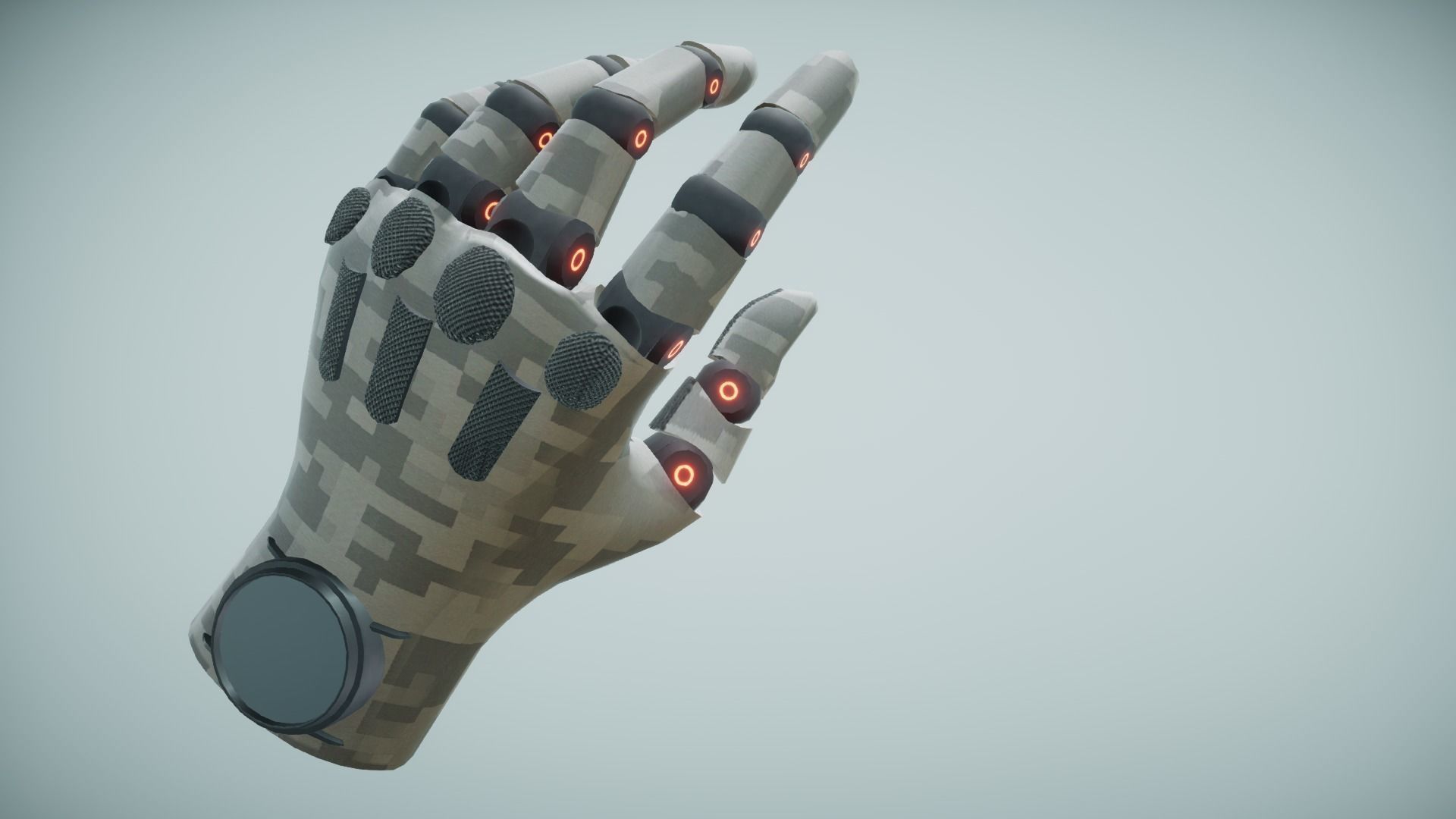 Sci Fi VR Hand 2 Low-poly 3D model_13