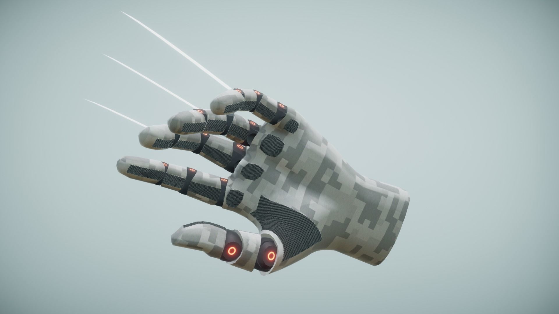 Sci Fi VR Hand 2 Low-poly 3D model_10