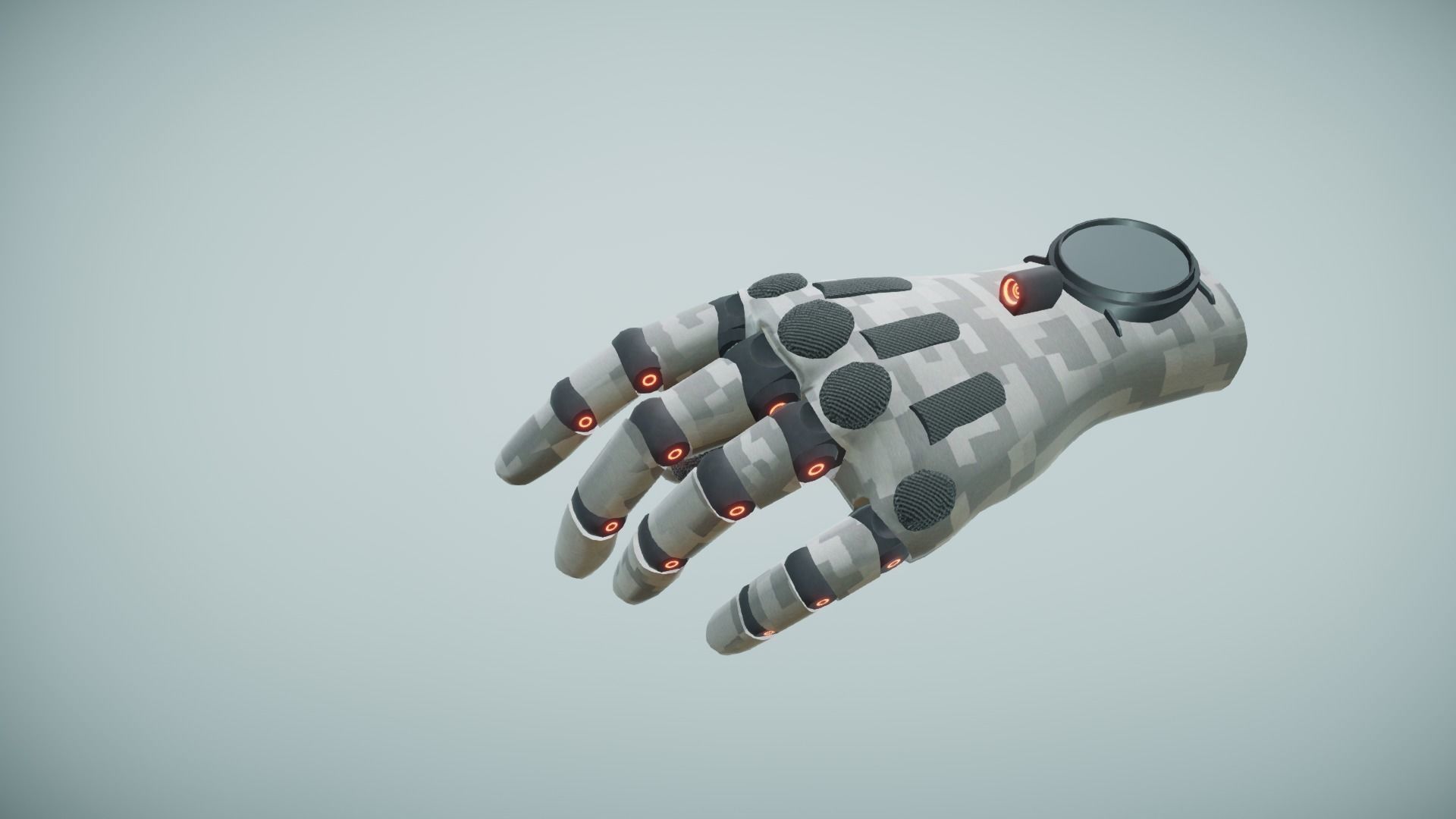 Sci Fi VR Hand 2 Low-poly 3D model_8
