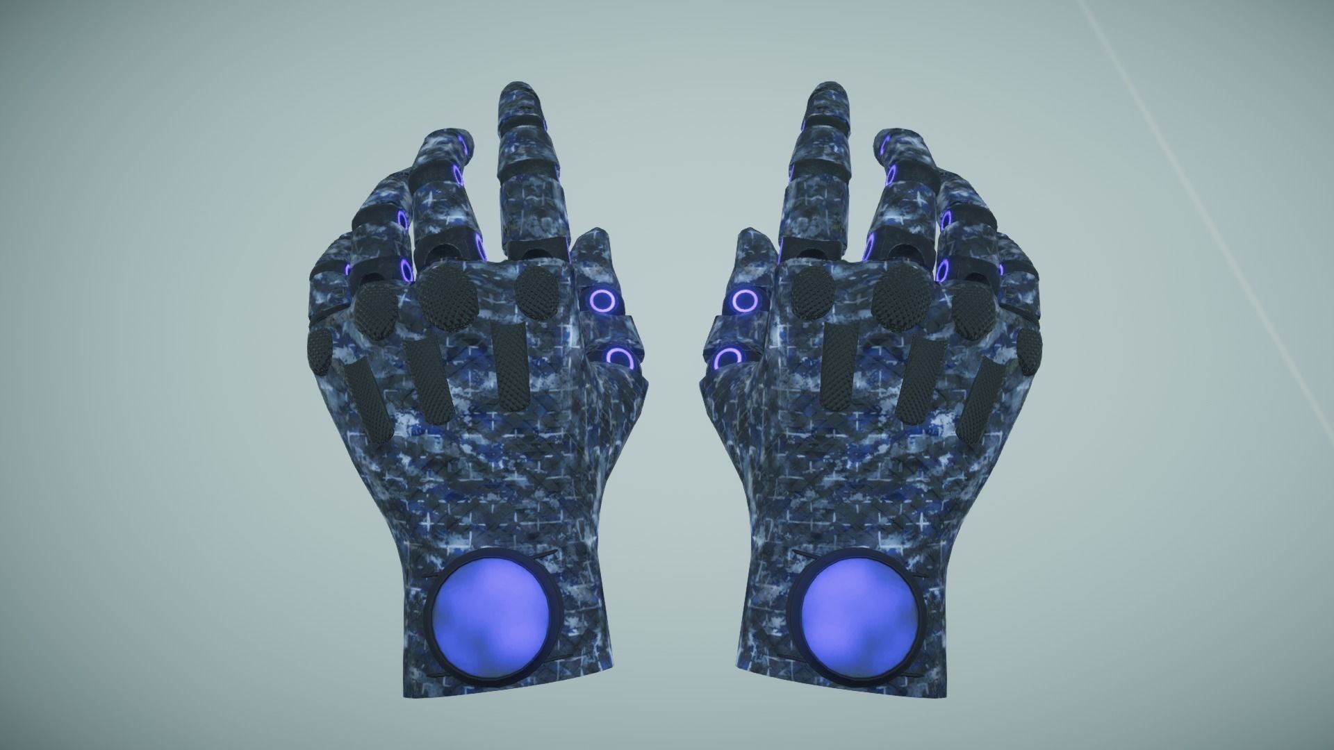 Sci Fi VR Hand 2 Low-poly 3D model_3