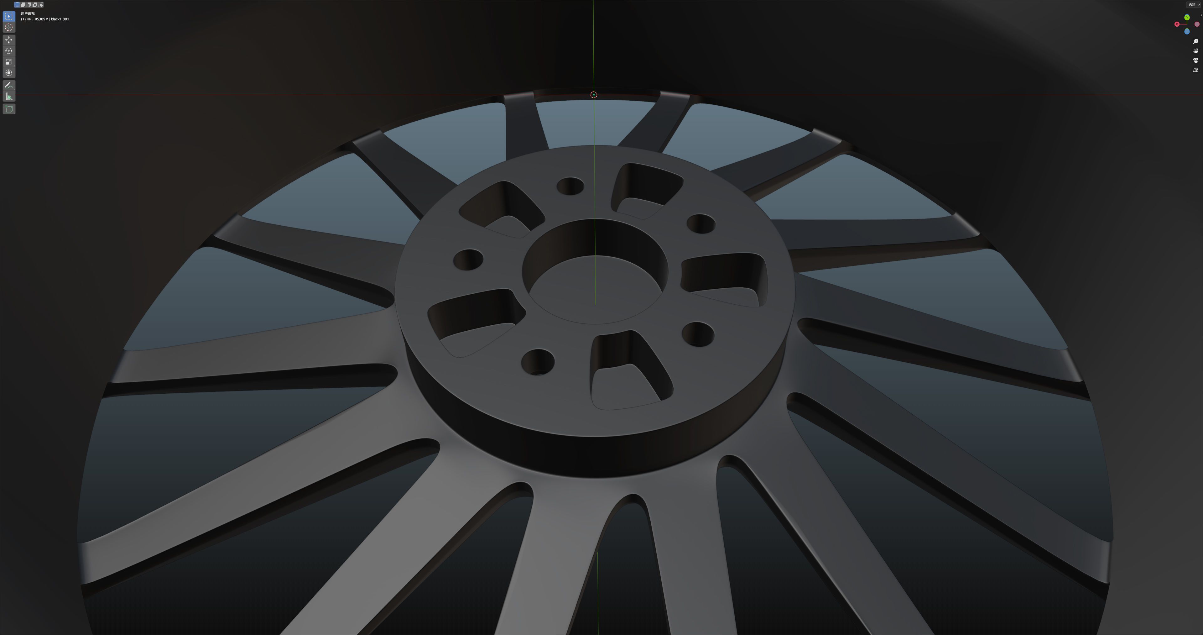 HRE RS309M Low-poly 3D model_16