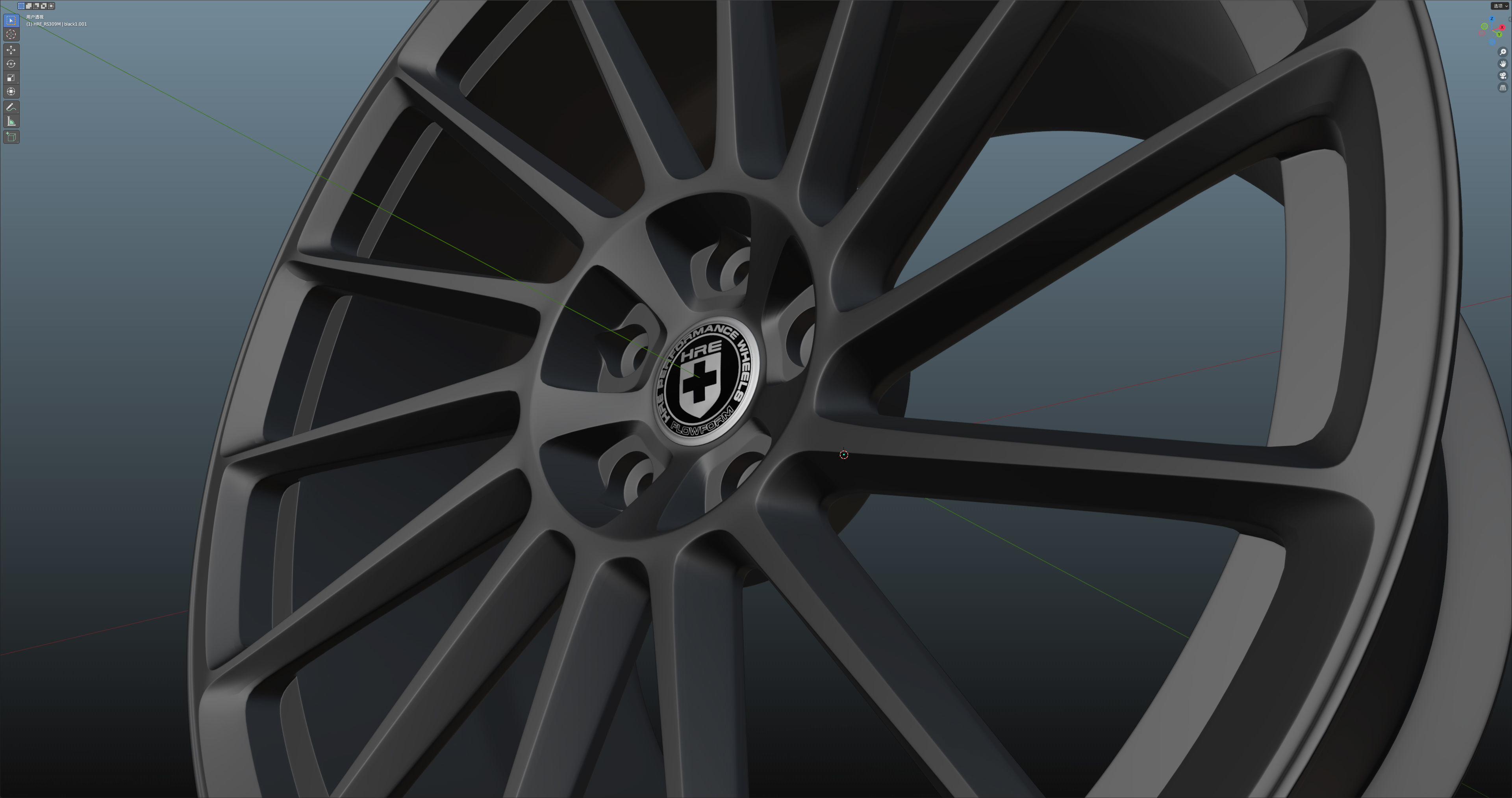 HRE RS309M Low-poly 3D model_14