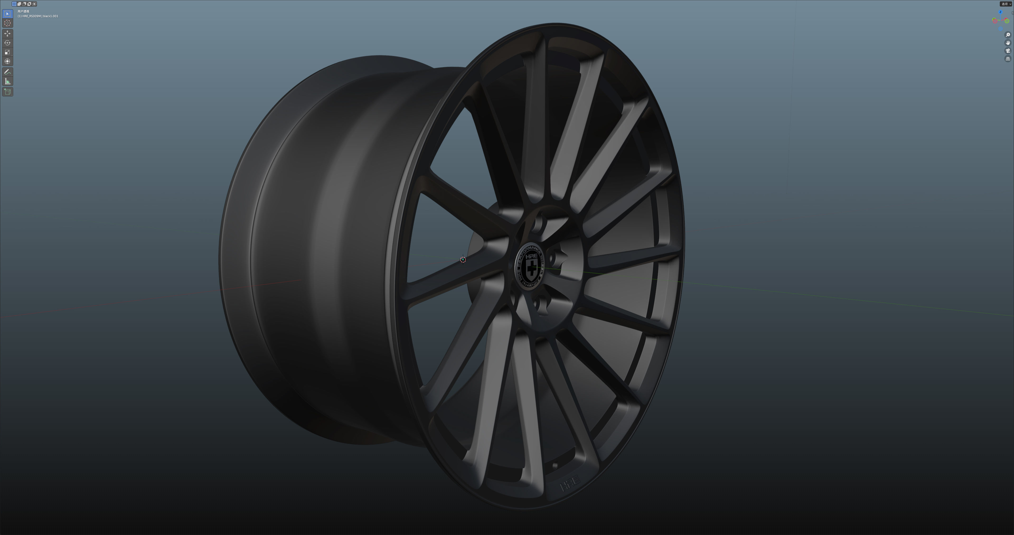 HRE RS309M Low-poly 3D model_12