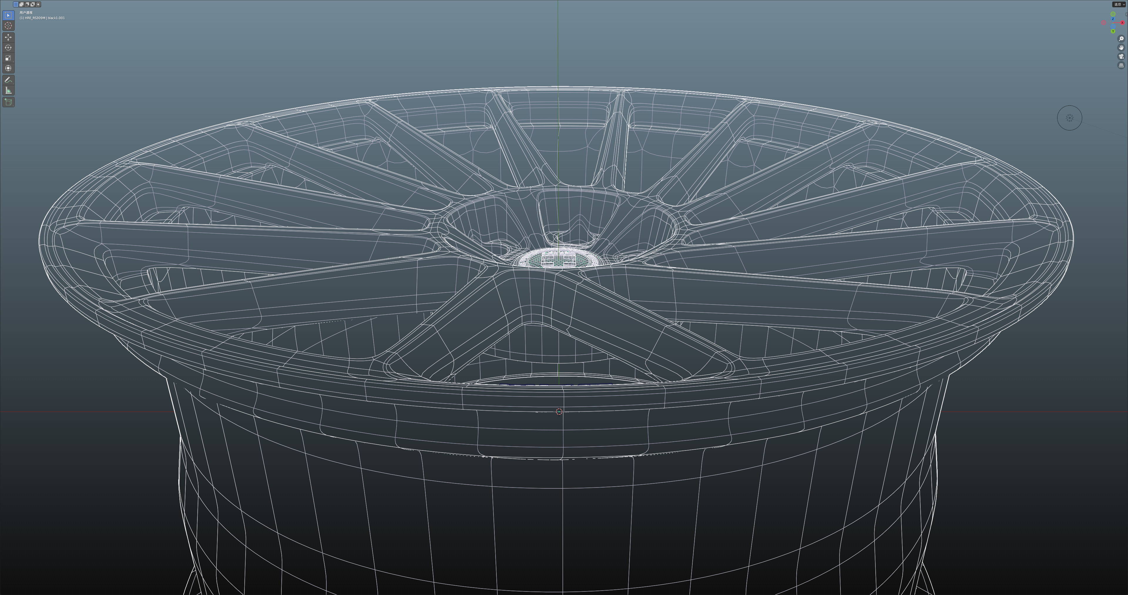 HRE RS309M Low-poly 3D model_22